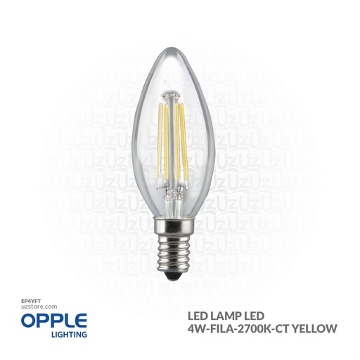 [EP4YFT] OPPLE LED Lamp LED-E-G45-E14-4W-FILA-2700K-CT Yellow 800010000112 