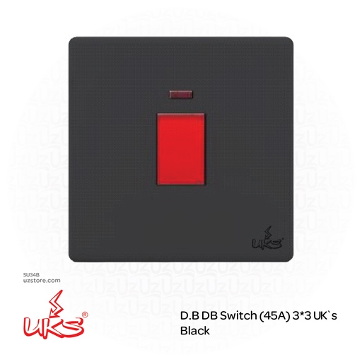 [SU34B] D.B DB Switch (45A) 3*3 UK`s BKV1574 Black
