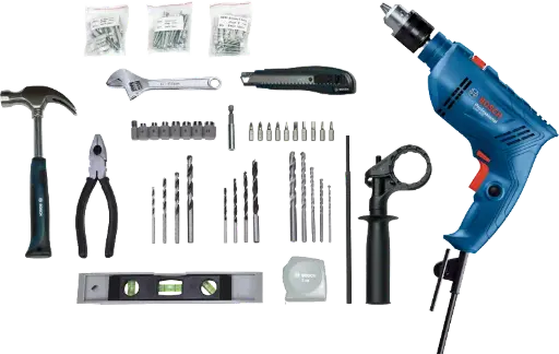 [BO199T] BOSCH Impact Drill 13mm, GSB 600 Professional With Tools