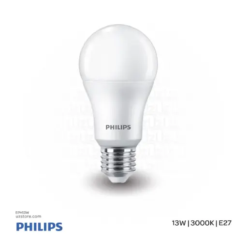 [EPH13W] PHILIPS Essential LED Lamp Bulb E27 13W , 3000K 230V 1PF/12 Warm white