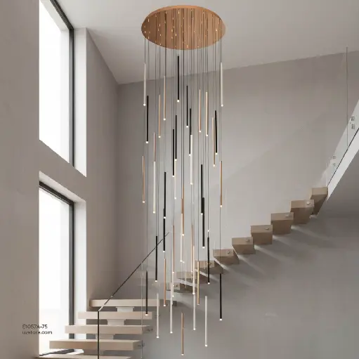 [E1057A-75] Double Height Chandelier (Multi-Color), Ø80cm, 130W, 3000K , MD20047-75