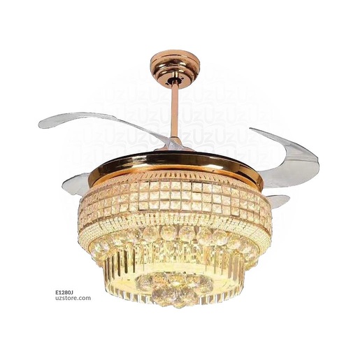 [E1280J] Decorative Fan With LED 3057-F42-3133