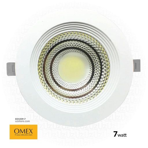 [EO1339-7] OMEX - Down light Light Led 7w WW