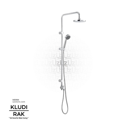 [MX904] Duel Shower System (L Shape) Chrome RAK 48002