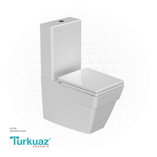 [WT110] Turkuaz EWC MONA Back to wall + Cistern 008000-w + 9000 + 8FF0012000 + 9SC1301001