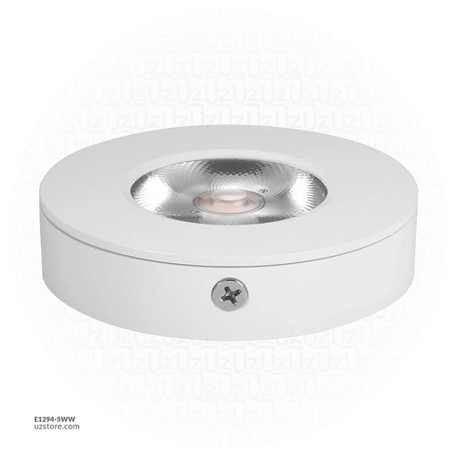 [E1294-5WW] Slim Round Surface LED Light 5W PL-MZ Warm White