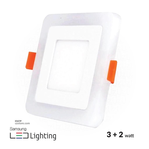 [ES47P] LED spot Light (SAMSUNG 6001B) 3W+2W SQ Pink