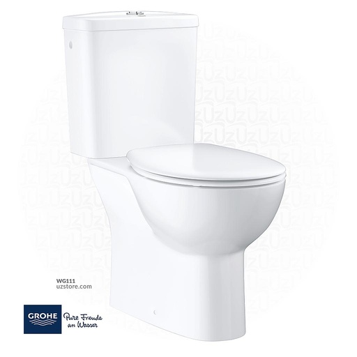 [GR39347000] GROHE Bau Ceramic Bundle close coupled WC with horizontal outlet, 39347000 , alpine white