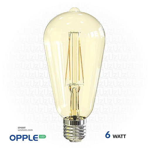[EP6WF] OPPLE LED Filament Lamp 6W Warm White E27 