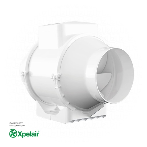[EX412V-200T] Xpelair XIM Plastic In-Line Duct Fan – 200mm Dia