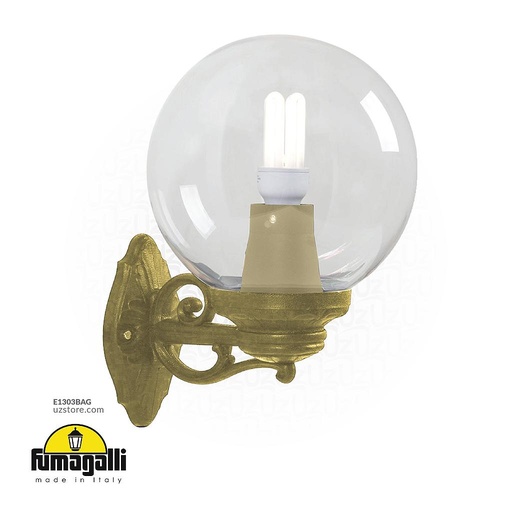 [E1303BAG] FUMAGALLI Angle Ball (Kink) Light Gold e27 Made in Italy