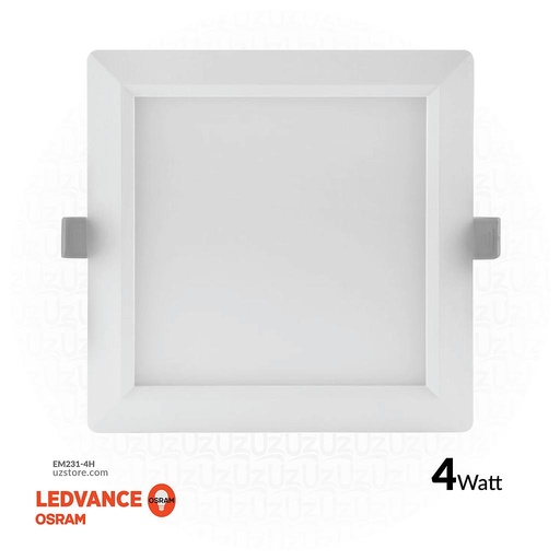 [EM231-4H] OSRAM LED SLIM PANEL DOWN LIGHT SQUARE 3" 4W Half white 4000K
