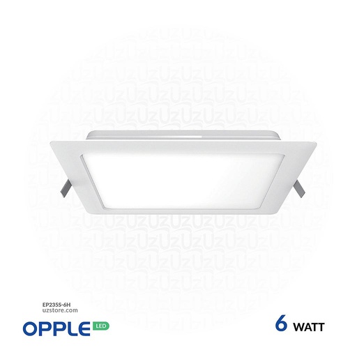 [EP235-6H] OPPLE LED Down Light Ecomax ESIII
 Square Slim 6W , 4000K Natural White 
