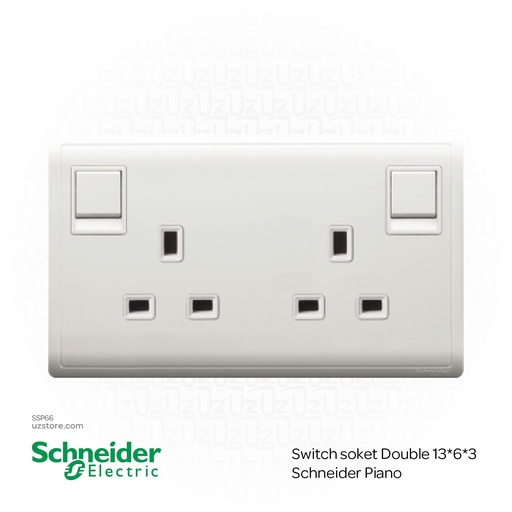 [SSP66] Switch soket Double 13*6*3 Schneider Piano