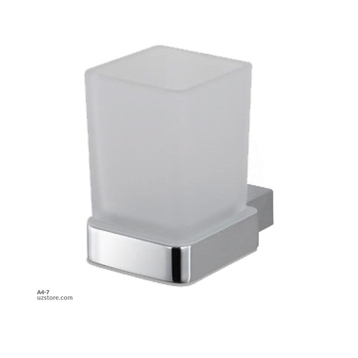 [A4-7] Chromed Tumbler holder Brass & stainless steel