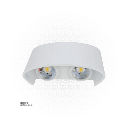 [E1300P-2] LED Outdoor Wall light 038  4*3W WW Silver  AC85V-265V 