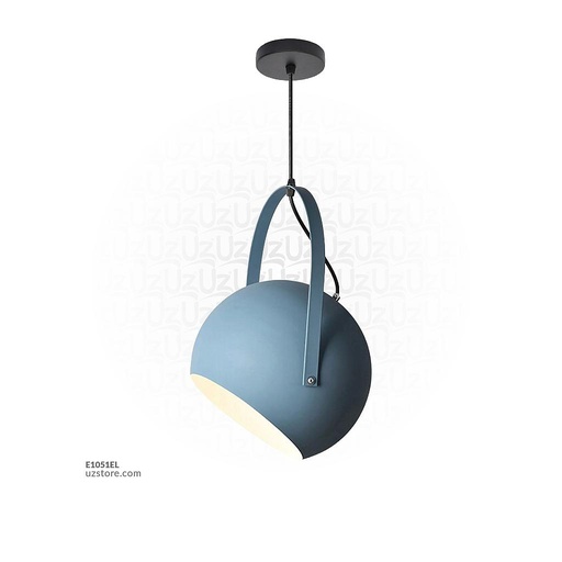 [E1051EL] Pendant Light E27 7507-200 DARK BLUE