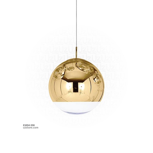[E1054A-350] Gold Spherical Pendant Light MD1238-350 D350