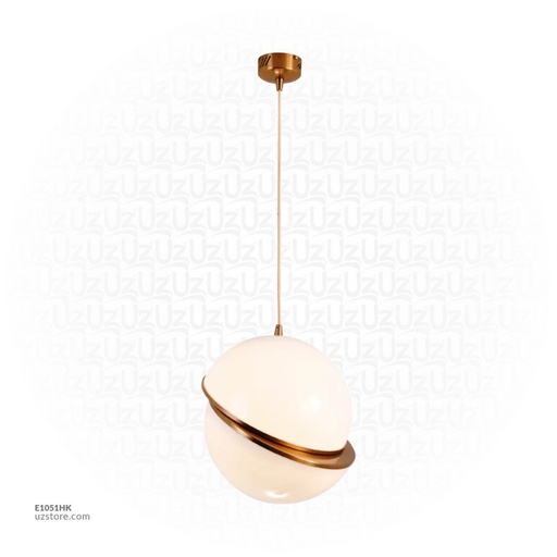 [E1051HK] Pendant LightMD4051-200 Gold with a white Ball