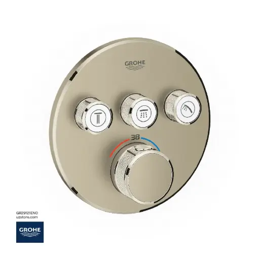 [GR29121EN0] جروهي جروثيرم ترموستاتي  خلاط التحكم المخفي  ثلاثية الصمامات دائري  29121EN0
