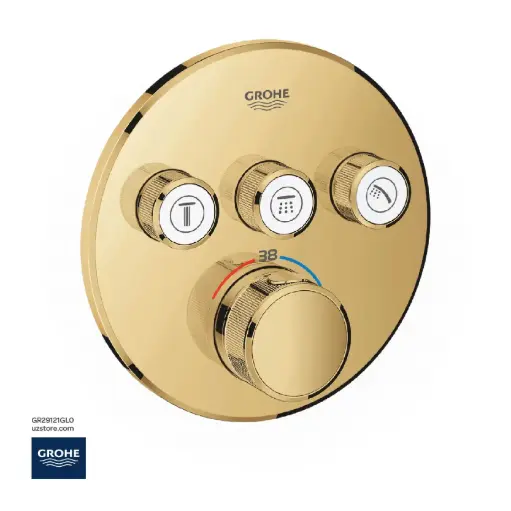 [GR29121GL0] GROHE Grohtherm SmartControl Safety mixer for concealed installation with 3 valves , 29121GL0 , cool sunrise
