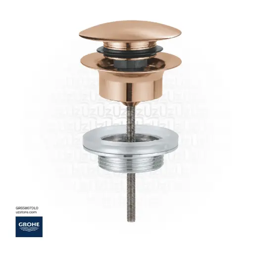[GR65807DL0] GROHE Waste set with push-open plug , 65807DL0 , brushed warm sunset