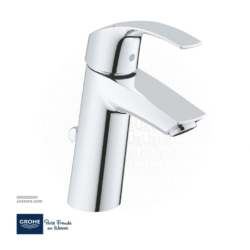 [GR23322001] GROHE Eurosmart Single-lever basin mixer 1/2"
M-Size , 23322001 , chrome