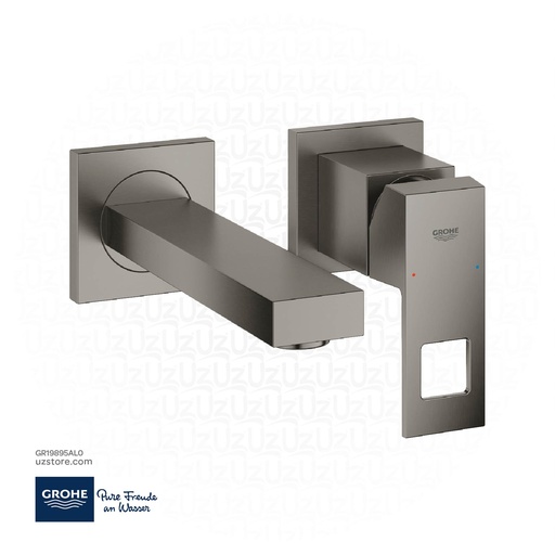 [GR19895AL0] GROHE Eurocube 2-hole basin mixer
S-Size , 19895AL0 , brushed hard graphite