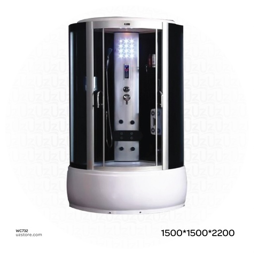 [WC732] Shower Enclosure with Jacuzzi And steam ZS-6223 1500*1500*2200