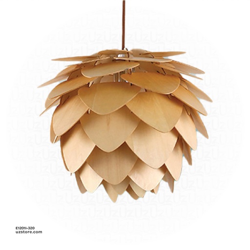[E1201I-320] Pendant Wood Light 320mm OGS-WL02 (P)