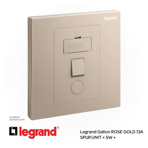 [SLG38SLR] Legrand Galion ROSE GOLD 13A SPUR UNIT + SW +
