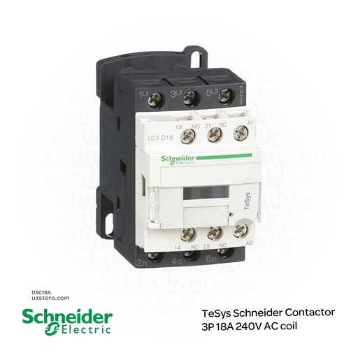 [DSC18A] TeSys Schneider Contactor 3P 18A 240V AC coil