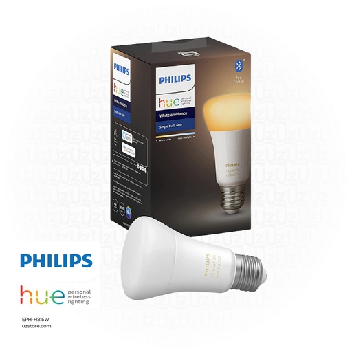 [EPH-H8.5W] PHILIPS Hue LED Smart Bulb WA A60 E27 Set 8.5W , Warm White 929002216913