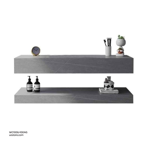 [WC100U-100AG] Sintered stone UP counter without basin 100C Armani gray  100x50x13cm,  Up