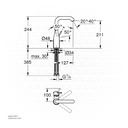 GROHE Essence OHM basin smth b L 24177KF1