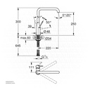 GROHE Essence OHM sink L-spout 30505KF0