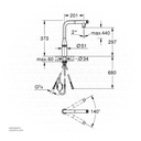 GROHE Essence SmCtr sink L-spout Dual Spray EU 31892KF0