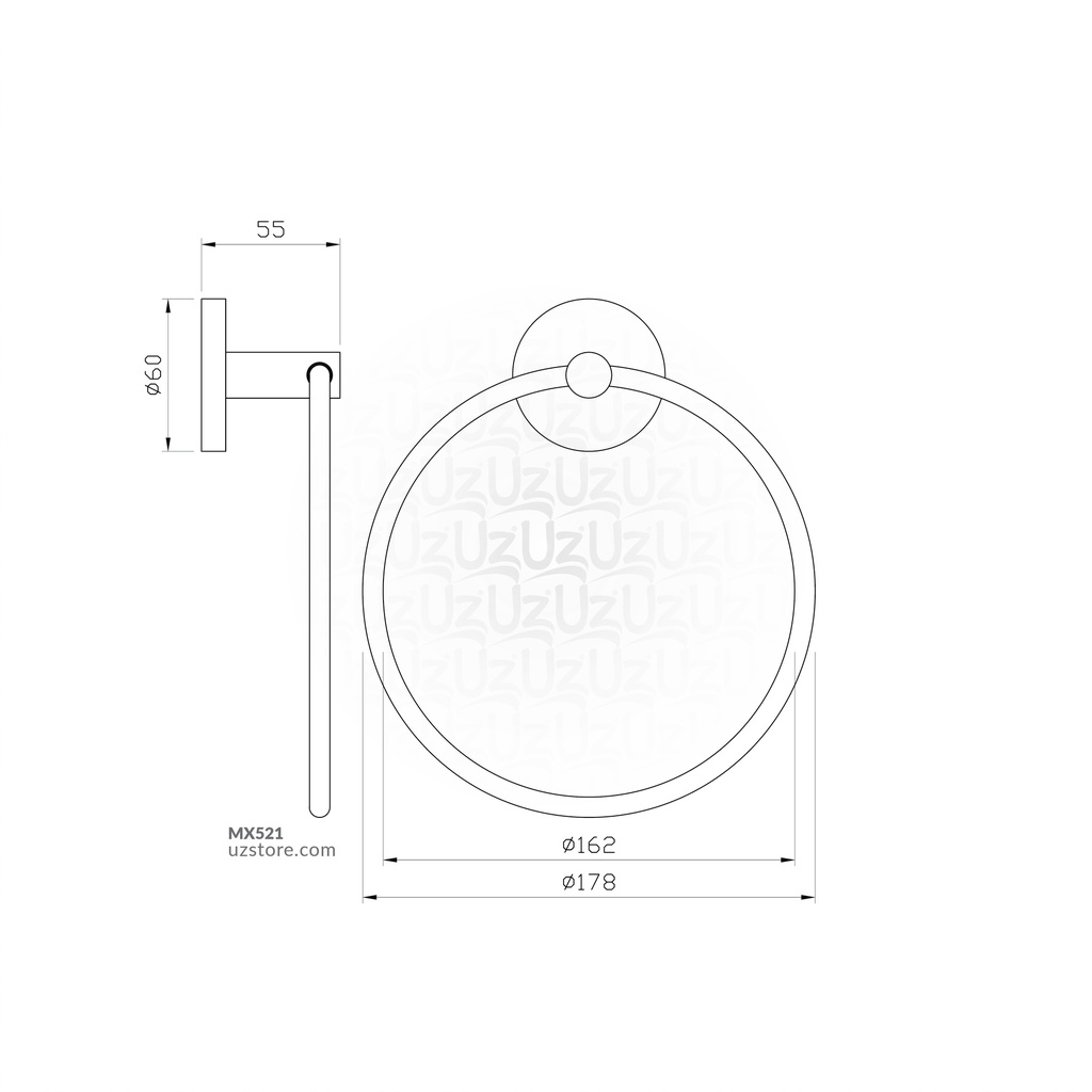 TOWELL RING JAQUAR 1121B