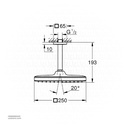 GROHE Tempesta Cube 250x250 Headshw Set 142mm 266882430