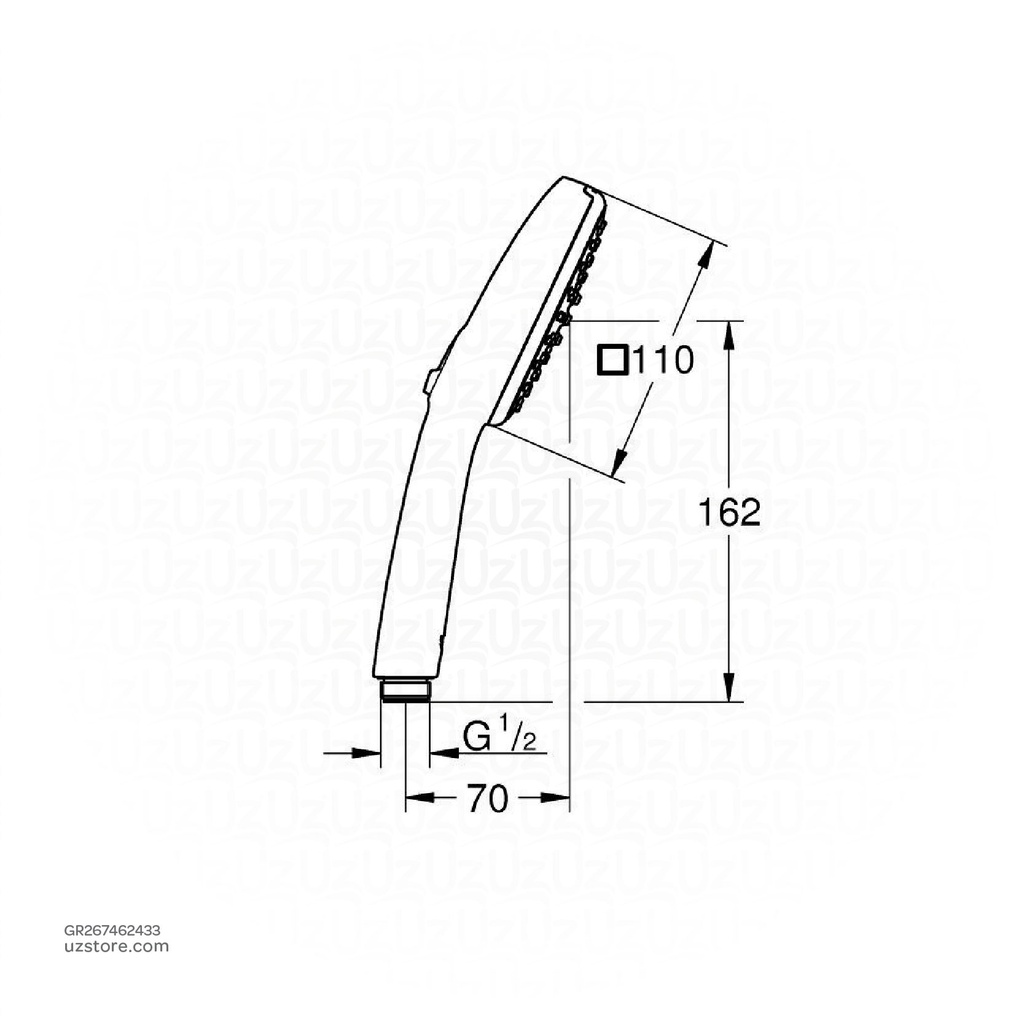 GROHE Tempesta Cube 110 II handshower WS 267462433