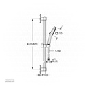 GROHE Tempesta Cube 110 Shw Rail Set 600mm WS 267482433