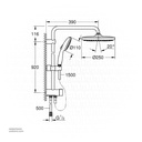 GROHE Tempesta SHW Syst w/Div 269792431