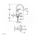 GROHE Eurosmart SLM Kitch High C-Sp 332022433