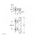 GROHE Grohtherm 1000 New THM Shower Exp 348142433