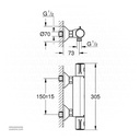 GROHE Grohtherm 800 THM Shower Exp 1022022430