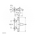 GROHE Grohtherm 800 THM Bath Exp 1022032430