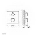 GROHE Grohtherm THM Trim Shower Squ 1022092430