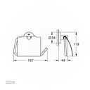 GROHE Essentials Toilet Paper Holder w/Cover 1024652430