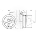 KDK EXAUST FAN 6" RD