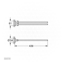 GROHE Essentials Double Towel Bar 1024672430